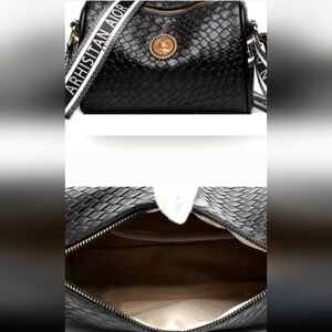 Gold DetailFun StrapFaux Leather Zipper